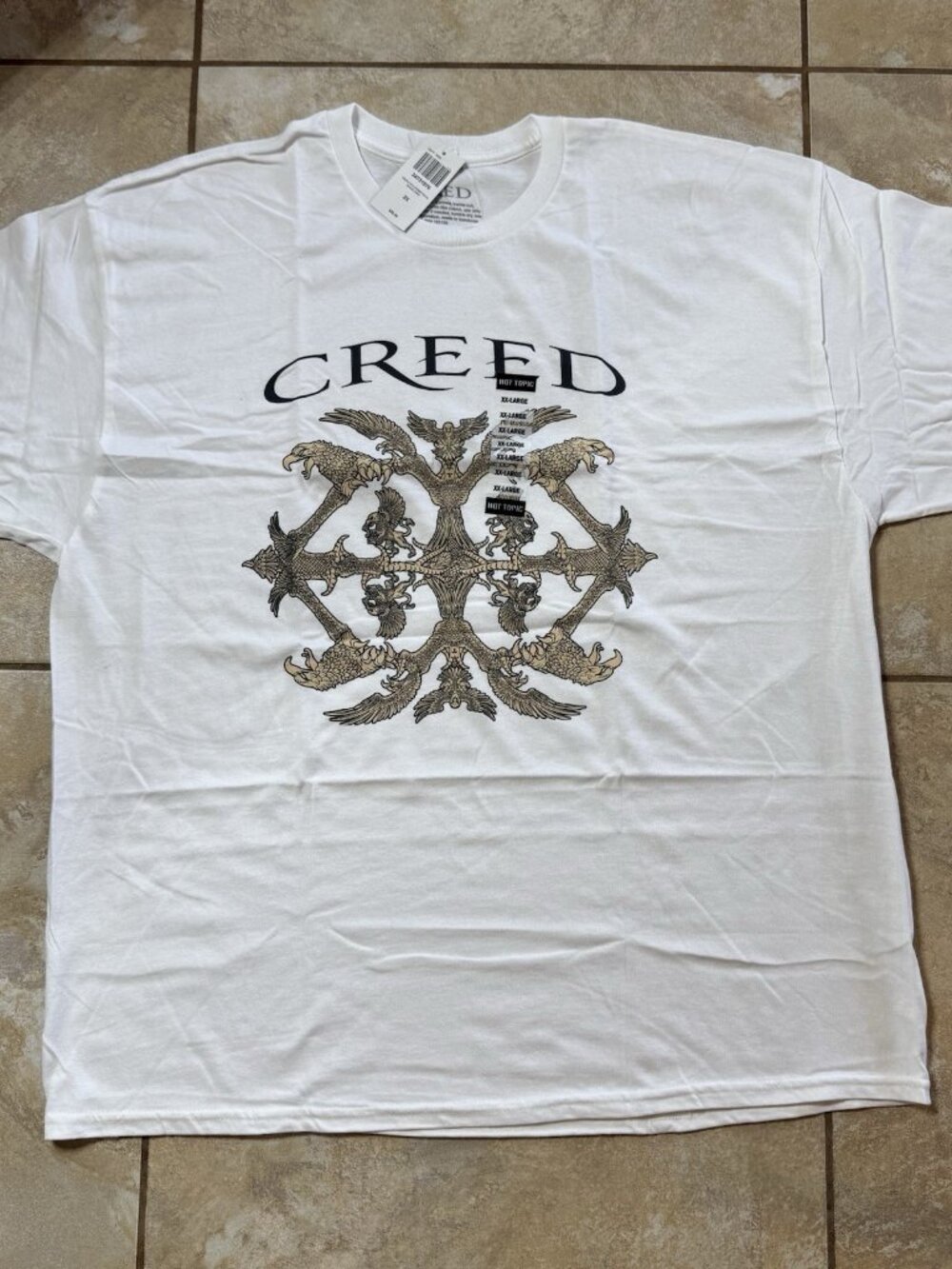 Creed Griffin & Eagle Crest T-Shirt 2XL New With Tags